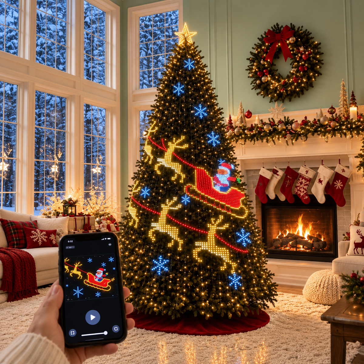 Luces Inteligentes para Árbol de Navidad